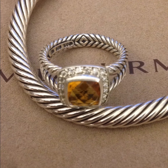 David Yurman Albion Citrine ring - Picture 3 of 3